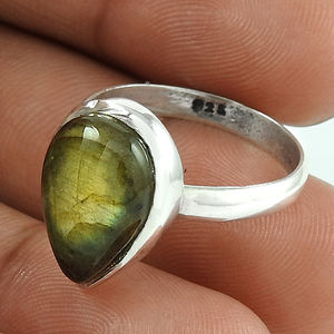 Nuevo anillo de piedras preciosas de labradorita Natural de fuego de oro caliente, joyería de moda de Plata de Ley 925, fabricante de proveedores de regalos recién llegados - Product Image 4