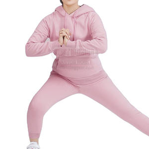 2025 100% algodón Tech Fleece mujer chándal de algodón liso chándal de dos piezas para damas ropa activa - Product Image 1