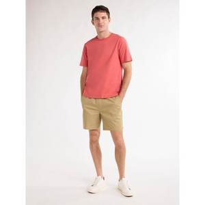 เสื้อยืดแขนสั้นสีเบจ300กรัมเสื้อยืดคอกลมทรงหลวมและธรรมดาสำหรับผู้ชายผู้หญิง - Product Image 2