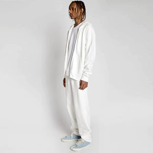 OEM Unisex Soft Distressed <b>Full</b> <b>Zip</b> <b>up</b> <b>Hoodie</b> Comfortable and Trendy Perfect for Casual Wear - Product Image 3