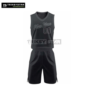 Uniforme de basket-ball Stealth Black Edition Maillot d'équipe personnalisé Tissu respirant léger pour hommes et femmes - Product Image 2