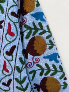 Chaqueta Suzani de algodón Unisex con bordado a mano, Abrigo acolchado de invierno para mujer, ropa corta transpirable de otoño, venta al por mayor, acabado - Product Image 5