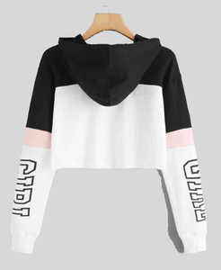 Mode Gym femmes haut court à capuche filles personnalisé haut court à capuche bonne qualité sweat à capuche personnalisé - Product Image 6