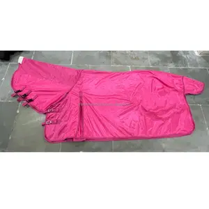 Combo de verano de alta calidad para caballos, alfombras de malla con agujeros pequeños, color rosa