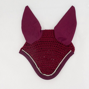 Bonnet anti-mouches pour chevaux équins Voile d'oreille Cheval équestre Paillettes Bonnet d'oreille Produits de gros Équipement de voile anti-mouches pour chevaux équestres - Product Image 5