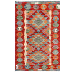 Alfombra Imaco Maimana, Alfombra Kilim Afgana, 125 x 82 cm, Tapiz para Colgar en la Pared - Product Image 1
