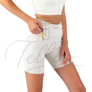 Concevez votre propre logo, shorts de compression à taille élastique pour femmes, marque privée personnalisée, pour adultes, automne - Product Image 4