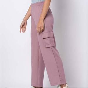 Pantalons de survêtement d'hiver pour femmes au meilleur prix d'usine, fermeture à cordon plat, séchage rapide, écologiques, respirants, coupe régulière - Product Image 4