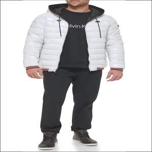 Chaqueta de invierno Softshell de talla grande personalizada Unisex, ropa exterior informal transpirable, chalecos a prueba de viento, chaleco acolchado Polar de lona - Product Image 5