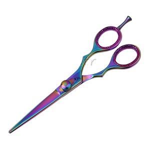 Ciseaux de barbier professionnels vente en gros, 5,5 pouces, en acier inoxydable 440C, avec repose-doigt réglable (SC07) - Product Image 1