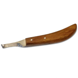 Cuchillo para Pezuñas de Acero Inoxidable Reutilizable Hecho a Medida con Mango de Madera, Herramienta de Herrador para Uso Veterinario en Caballos y Ganado - Product Image 2