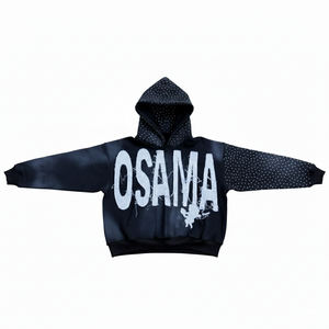 Sudadera con Capucha y Cremallera para Hombre, Estilo Profesional, con Pedrería y Bordado Desgastado, Calidad Superior, 100% Algodón, Cómoda y Adecuada - Product Image 5