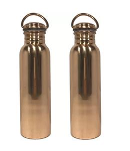 Bouteille en cuivre pur de qualité d'exportation pour l'eau potable du fabricant indien de bouteille d'eau en cuivre à vendre échantillon gratuit. - Product Image 2