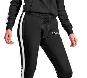 Conjunto Deportivo de Sudadera con Capucha y Pantalones de Chándal de Forro Polar con Logotipo Personalizado para Mujer, Estilo Informal para Calle, Invierno 2025 - Product Image 5