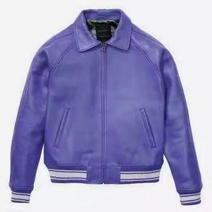 Vestes universitaires vintage pour hommes avec patch brodé en chenille personnalisé, vente en gros de vestes bomber et de vestes de baseball à manches en cuir - Product Image 3