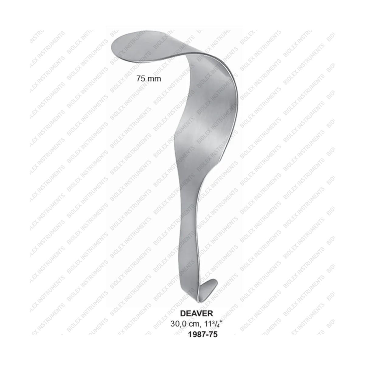 Deaver Manual Retractor for Maxillofacial Surgery Stainless Steel Skin Stapler Manual Power Source Safety Standard MOL