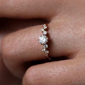 Meilleures ventes de bijoux fins 925 en argent sterling massif zircon cubique pierre précieuse bague de déclaration fabricant de bijoux personnalisés - Product Image 1