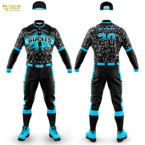 Vente en gros de vêtements de sport en polyester sur mesure, maillot à demi-manches, uniforme de baseball, ensemble respirant au design propre, vente en gros par sublimation - Product Image 4