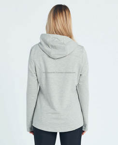 Sudadera con capucha de logotipo personalizado al por mayor, Sudadera con capucha unisex de gran tamaño lisa en blanco y de peso pesado con hombros caídos, sudaderas con capucha de punto sólidas informales para mujer - Product Image 3