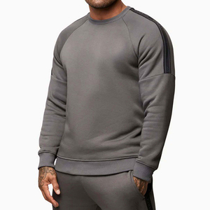 Vêtements de sport pour hommes de haute qualité, nouvelle arrivée, design rayé unisexe, ensemble de survêtement réversible, tissu 100% coton, confortable - Product Image 2