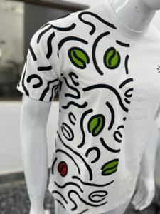 เสื้อยืดคอกลมผ้าฝ้าย100% ทรงเข้ารูปแบบอัจฉริยะสำหรับผู้ชายดีไซน์สีพื้นสำหรับสวมใส่ทุกวันบริการ OEM & ODM - Product Image 4