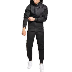 Chándal con cremallera completa para hombre de alta calidad del fabricante OEM, ropa informal transpirable con diseño de contraste para el invierno - Product Image 1