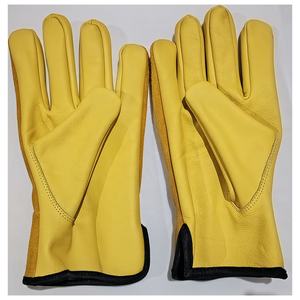 Gants de sécurité en cuir fendu de vache anti-coupures pour le jardinage, la coupe du bois, la conduite de camions de construction et les travaux de jardinage - Product Image 2