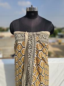 Nueva Venta caliente Beach Block Dabu Impreso Beach Wrap Sarong Bufanda Vestido Algodón Ropa de baño Personalizable Sarong Conjunto al por mayor - Product Image 4