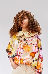 Qualité supérieure femmes Floral à manches longues col rond sweats à la mode vêtements de sport personnalisés sans couture Fitness Design - Product Image 3