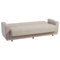 Canapé-lit moderne rembourré avec cadre en bois et rangement, confort optimal, en similicuir pour salon
