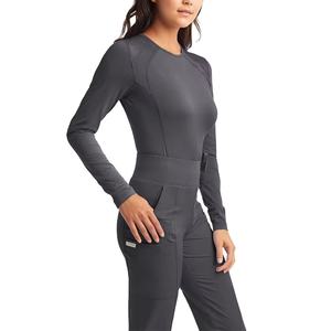 Spandex uniformes soins infirmiers mode femmes hôpital médical sous Scrubs maillot de corps à manches longues Stretch respirant - Product Image 1
