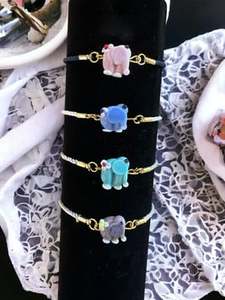 DAFNI BIG PAZAR Women's Charm Bracelet with Beaded Glass Charm Tai Silver & Lampwork Materials Gift - Product Image 3