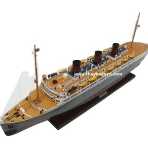 Gia Nhien Fabricant Design Personnalisé SS Queen of Bermuda Bateau de croisière MODÈLE EN BOIS Artisanat en bois MODÈLE DE BATEAU - Product Image 1