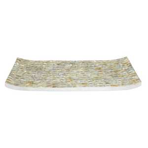 Handmade Natural Mother of Pearl Modern Floral Serving Tray Sustainable and Good Looking for Home Decor - Product Image 3