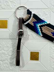 Collier de poitrail en mohair de qualité supérieure avec ferrures renforcées, collier de poitrail en mohair western fait à la main pour cheval - Product Image 3