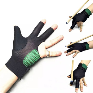 Gants de billard et de billard personnalisables à 3 doigts Gants de billard respirants à bas prix Taille XL gauche et droite avec étui à queue dans une boîte - Product Image 1