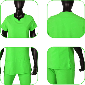 Uniformes médicaux professionnels col montant à manches courtes pour le personnel hospitalier uniformes hospitaliers de qualité supérieure - Product Image 5