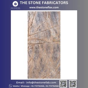 Lámina de Chapa de Piedra Flexible de Mármol Marrón Rainforest TSF India, Impermeable, en Formato de Losa Grande - Product Image 4