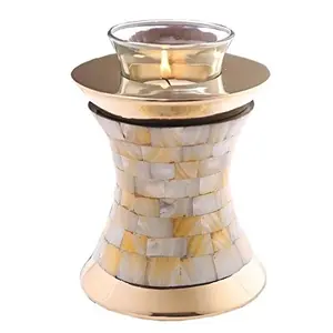 Высококачественные стандартные перламутровые металлические кремовые чайные световые урны для кремации пепла