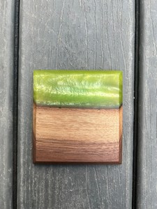 Posavasos de resina y madera de acacia redondos de aspecto creativo posavasos de té posavasos de aislamiento de resina posavasos personalizados para el hogar y la cocina - Product Image 6