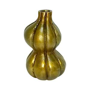 Vases décoratifs d'intérieur en métal vert mat de style nordique en gros, vase à fleurs à fossettes, pour la décoration d'hôtel et de bureau - Product Image 6