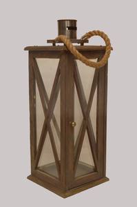 Linterna de metal de calidad superior con mango colgante de yute Linterna de metal de forma cuadrada a la venta por exportadores indios - Product Image 2