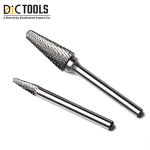 Customizable Tungsten <b>Carbide</b> Tree Shape Rotary <b>Burrs</b> with Pointed End and Straight Shank OEM Support - Product Image 6