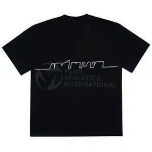 Conception personnalisée 100% coton T-shirts à impression bouffante pour hommes Services OEM T-shirts à bas prix à impression bouffante pour hommes - Product Image 2