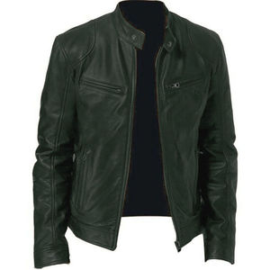 Chaqueta de cuero de moda para hombre de último diseño, nuevo estilo, producto de cuero genuino, chaqueta de moda para hombre de talla grande - Product Image 6