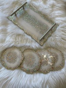 ถาดเสิร์ฟอีพ็อกซี่เรซินทำด้วยมือของใช้จำเป็นสำหรับห้องครัวในบ้านร้านอาหารโรงแรมตกแต่งเสิร์ฟ - Product Image 5