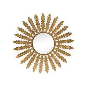 Miroir mural en métal de qualité supérieure plaqué or, variété exclusive, design artisanal, miroir mural décoratif très vendu pour la maison - Product Image 3