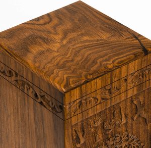 Urna de Madera de Palisandro para Cenizas Humanas y de Mascotas, Estilo Americano Árbol de la Vida, Urna Funeraria de Madera IBS, Caja Conmemorativa - Product Image 6