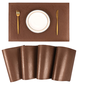 แผ่นหนังแผ่นรองจานทำจากหินแผ่นรองจานสำหรับรับประทานอาหารที่รองจานทำด้วยมือทำจากหนัง - Product Image 6