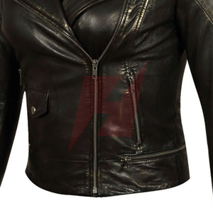 Vente chaude, veste en cuir pour femmes de haute qualité, sur mesure, meilleur fabricant, vestes en cuir tendance pour femmes - Product Image 3
